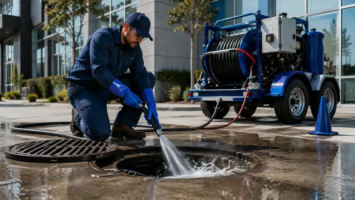 Commercial Hydro Jet Drain Cleaning in Tupman