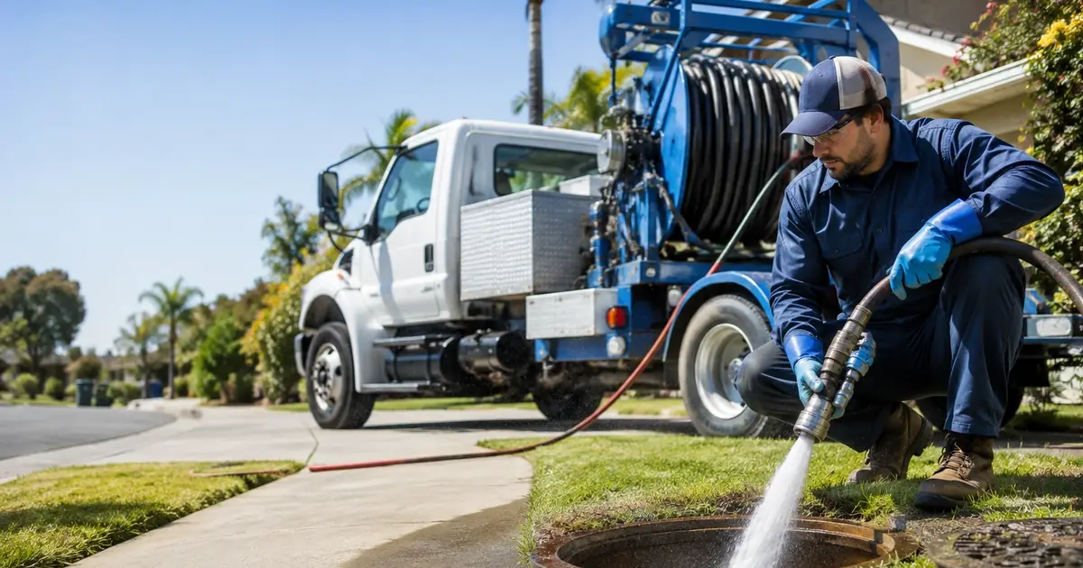 Hydro jet sewer cleaning Tupman