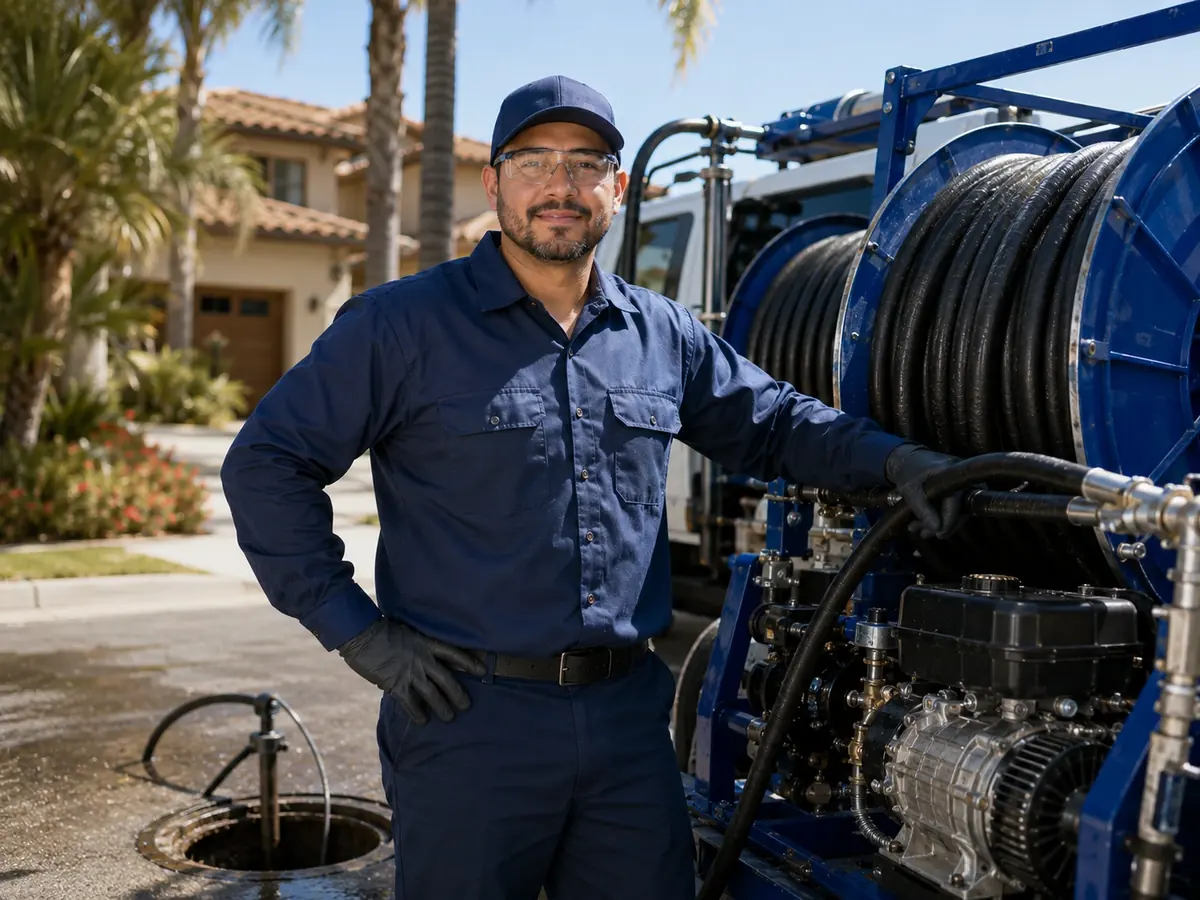 Hydro jet sewer cleaning in Tupman