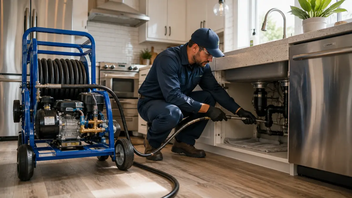 Kitchen Drain Hydro Jetting in Tupman