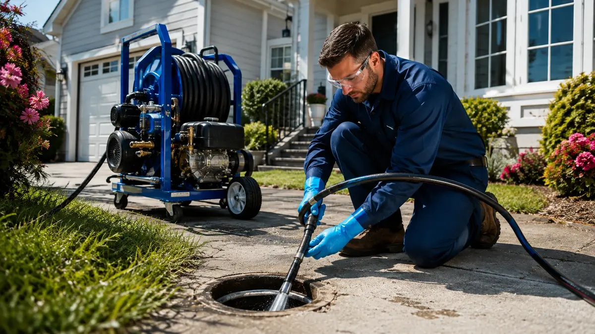 Residential Hydro Jet Drain Cleaning in Tupman