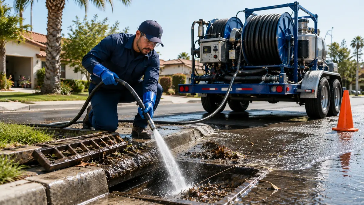 Storm Drain Hydro Jet Cleaning in Tupman